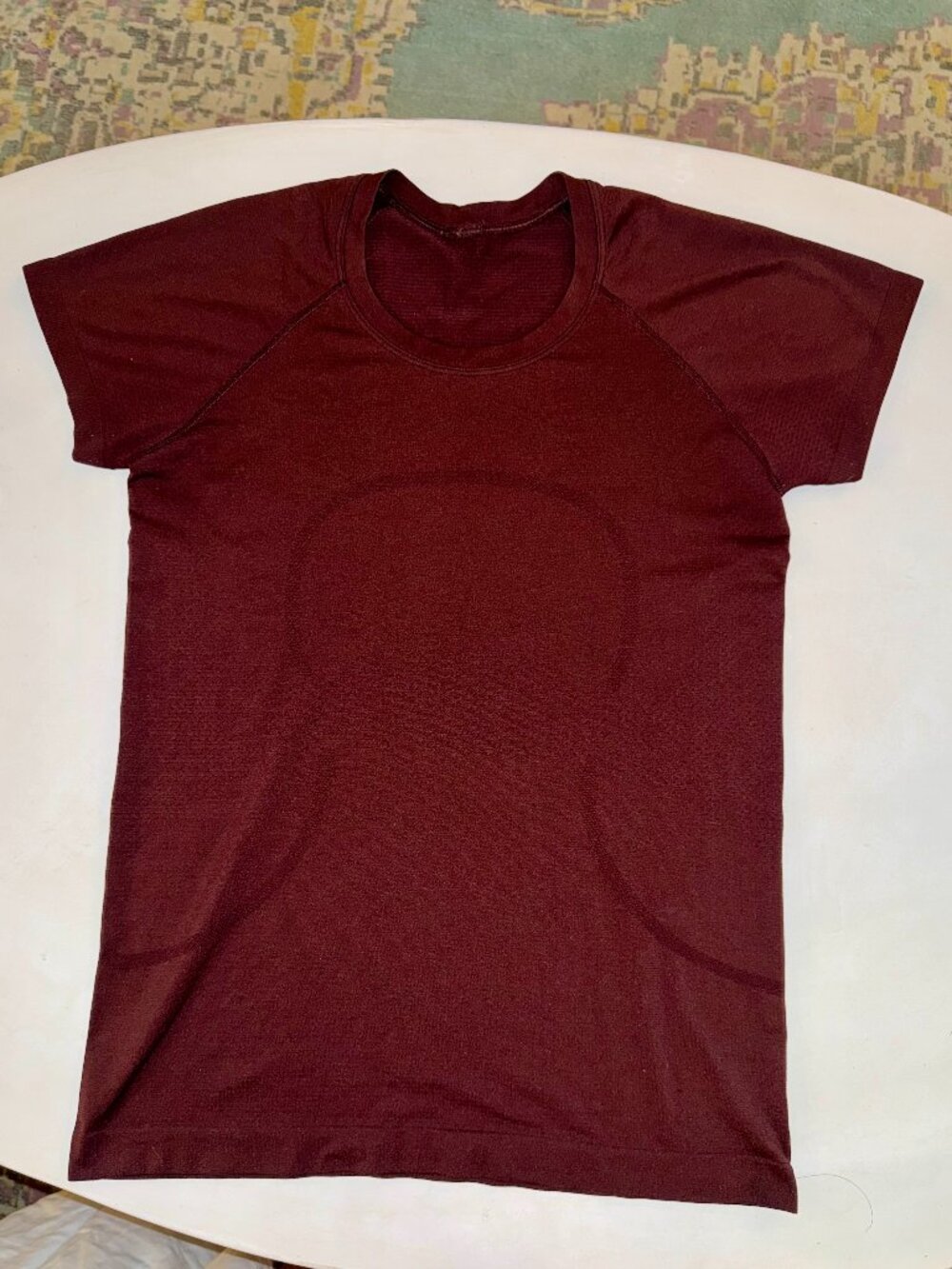 Lululemon Swiftly Tech SS Top Size 8 Dark Brown / Maroon Athletic Tee